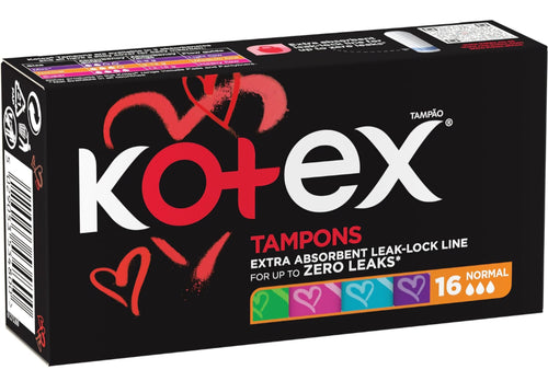 Kotex Silky Cover, Size Normal, 16 Tampons