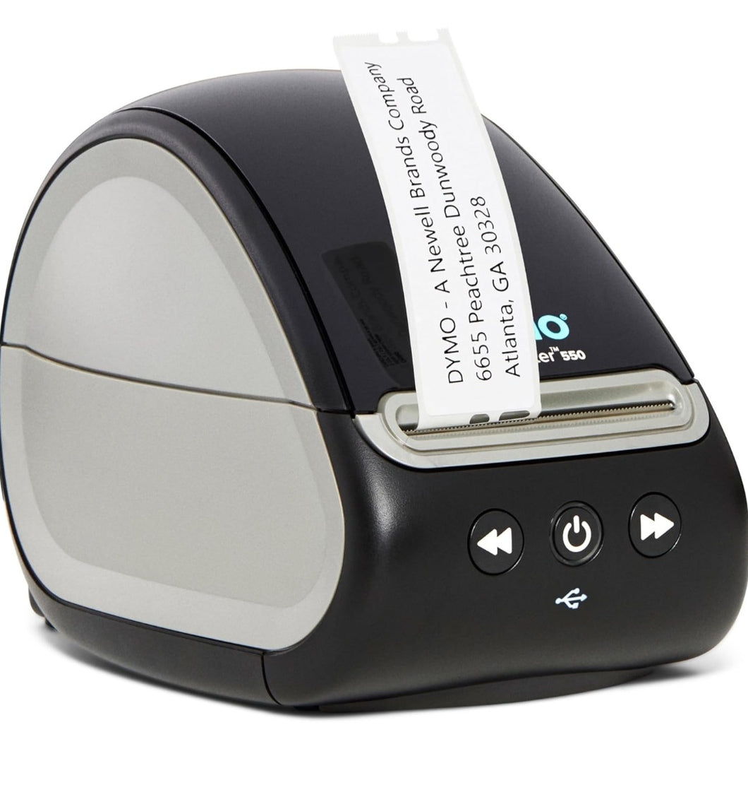 DYMO® LabelWriter 550 Series Label Printer with Dymo-Branded Label Compatibility, Automatic Label Recognition, Low Waste, Optimized Direct Thermal Printing, and Plastic-Free Label Packaging